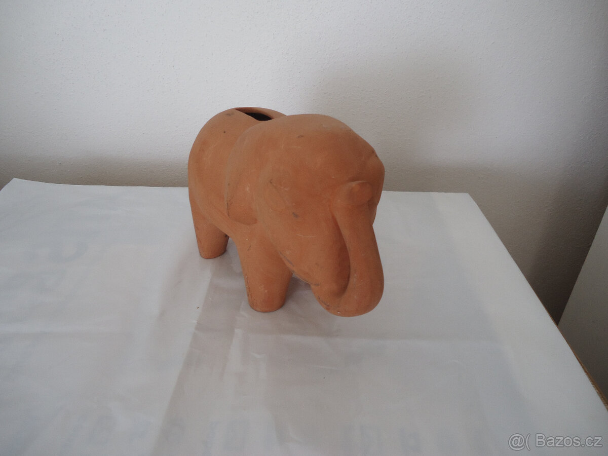 Keramický slon, soška - 2