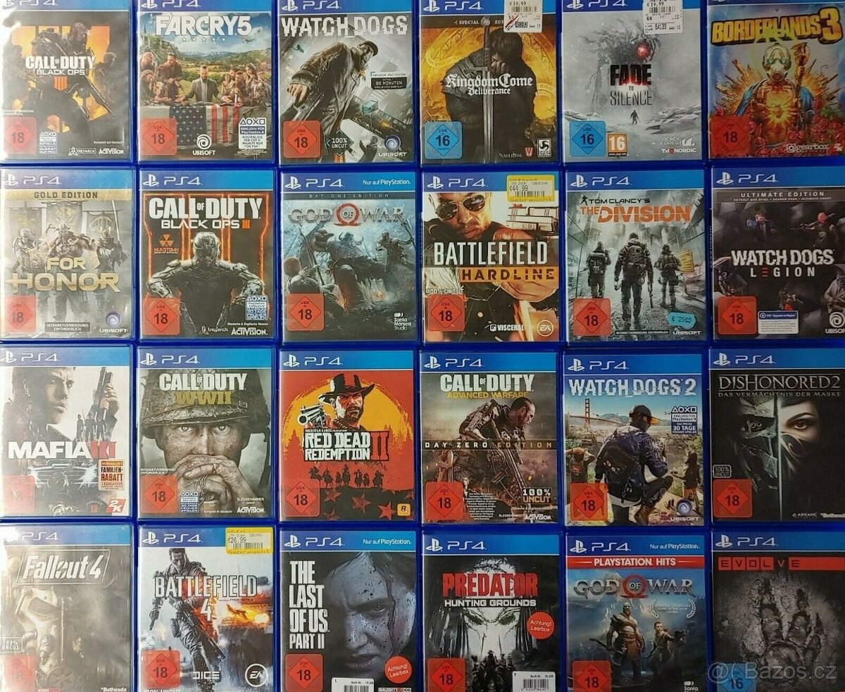 VÝMĚNA nebo prodej: Nabídněte. Playstation4 (PS4) hry - 2