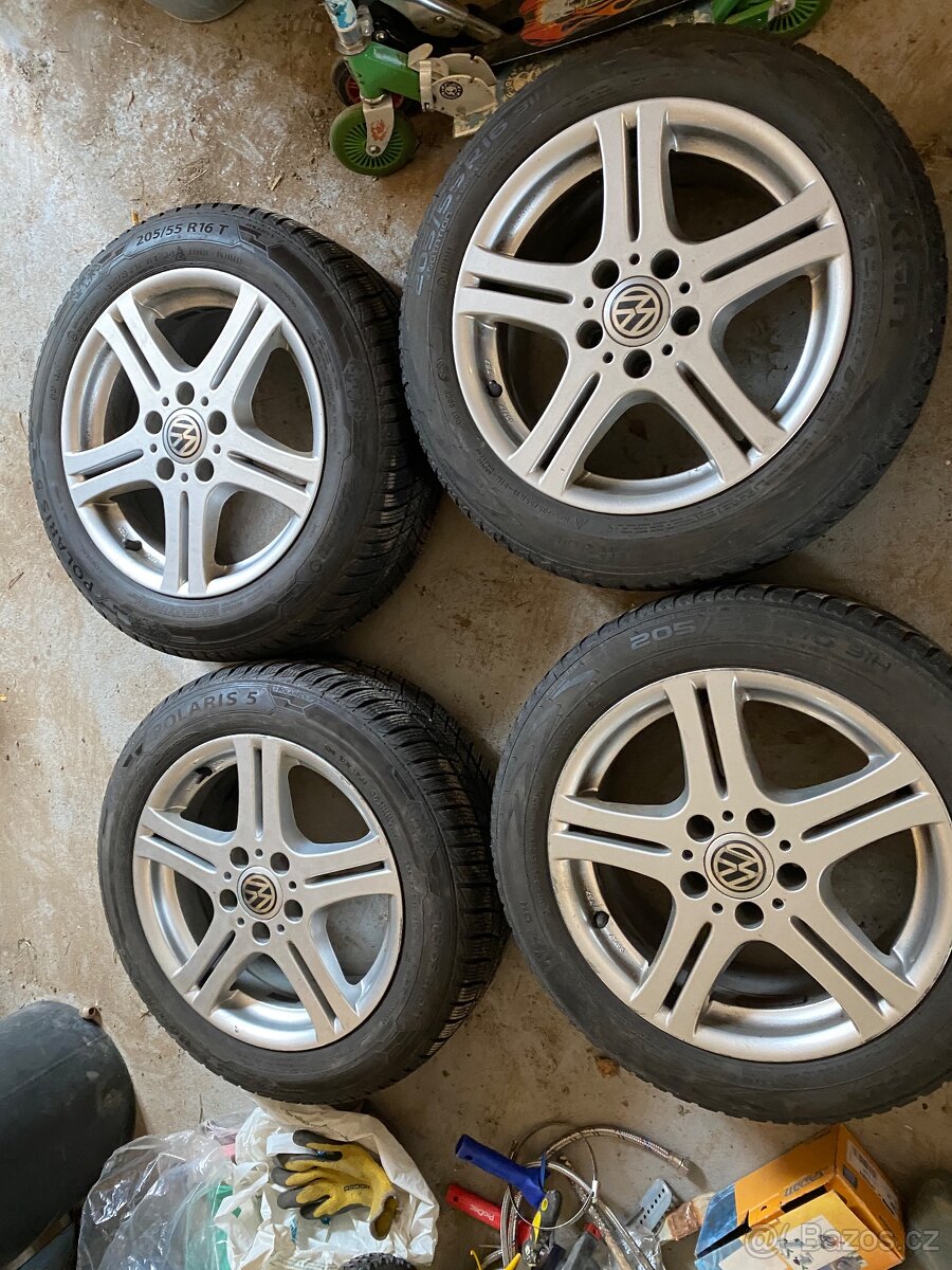 Alu kola 16” 5x112 a zimní pneu 205/55/R16 - 2
