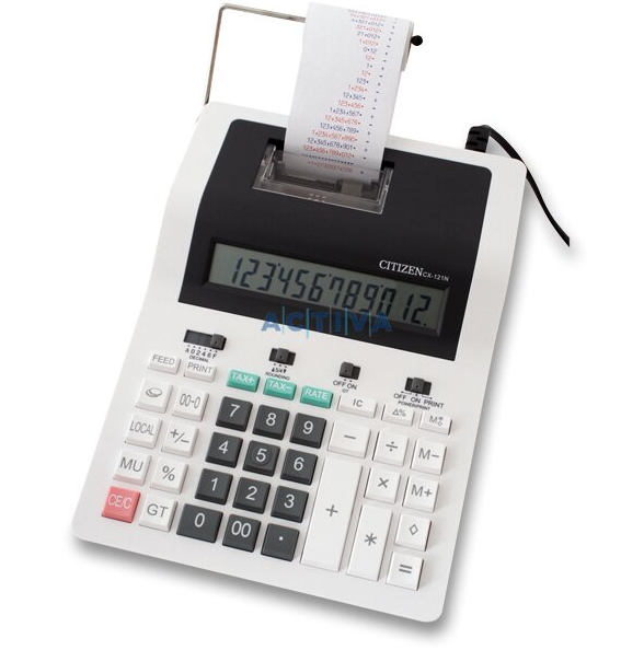 stolní kalkulátor s dvoubarevným tiskem citizen cx-121N nový - 2