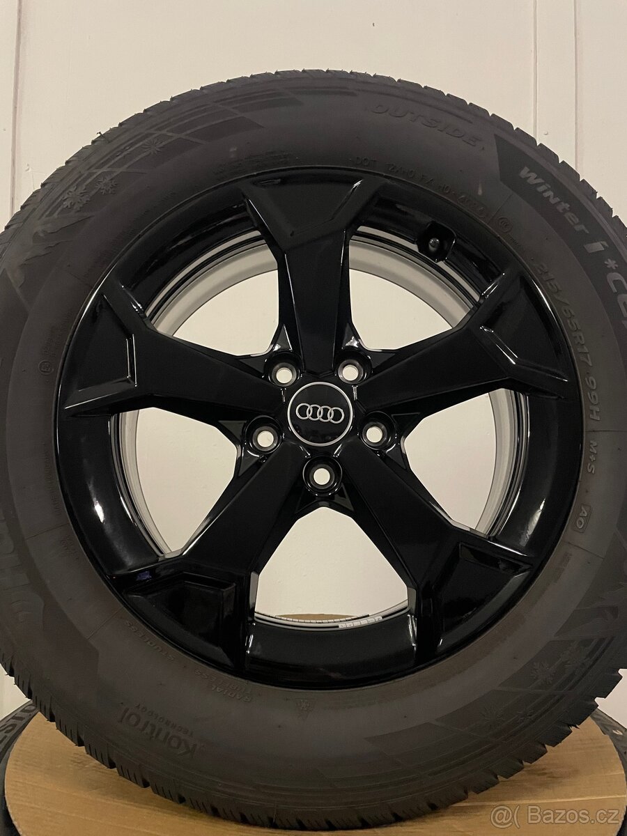 Original zimni alu Audi Q3 5x112 + 215/65/17 98% - 2