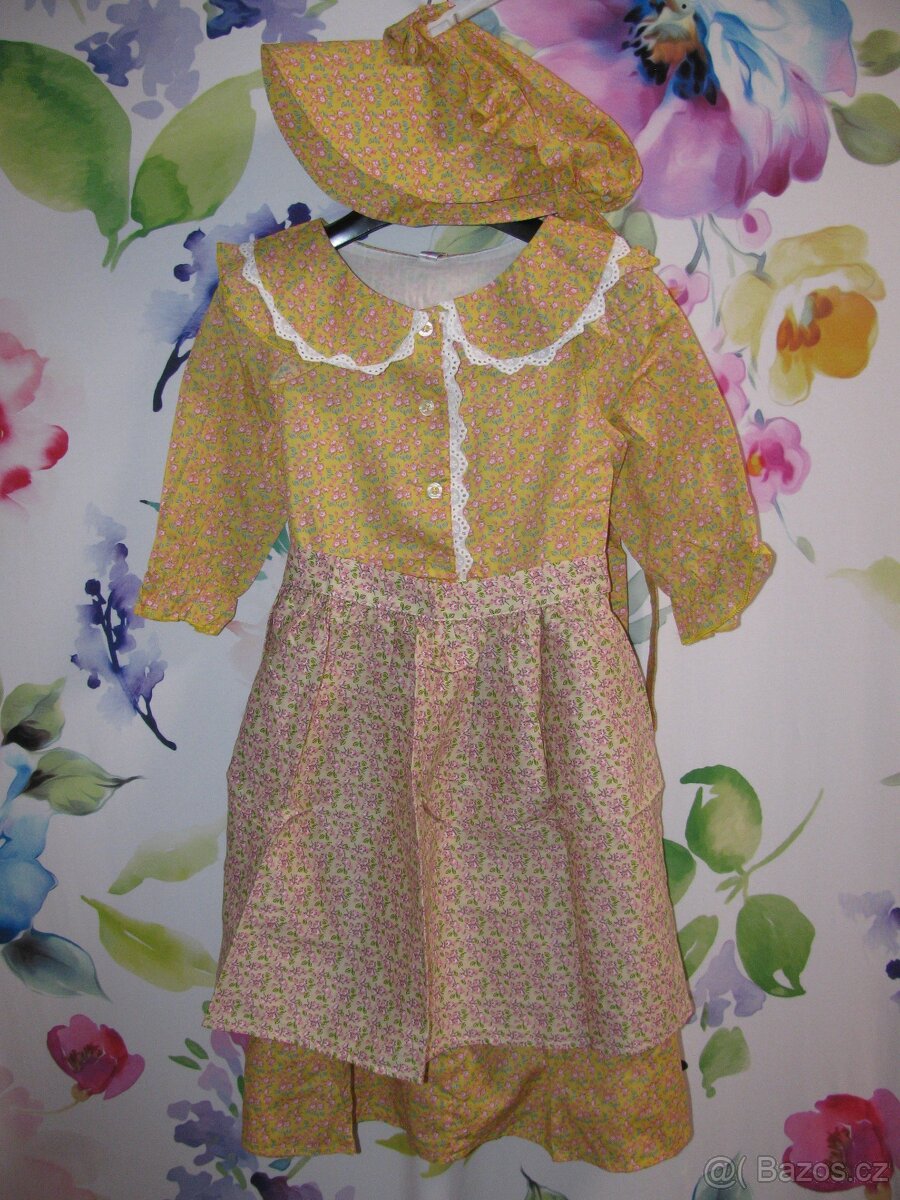 Karnevalový kostým, 3 dílný Děvče z prerije apod. vel.122 - 2