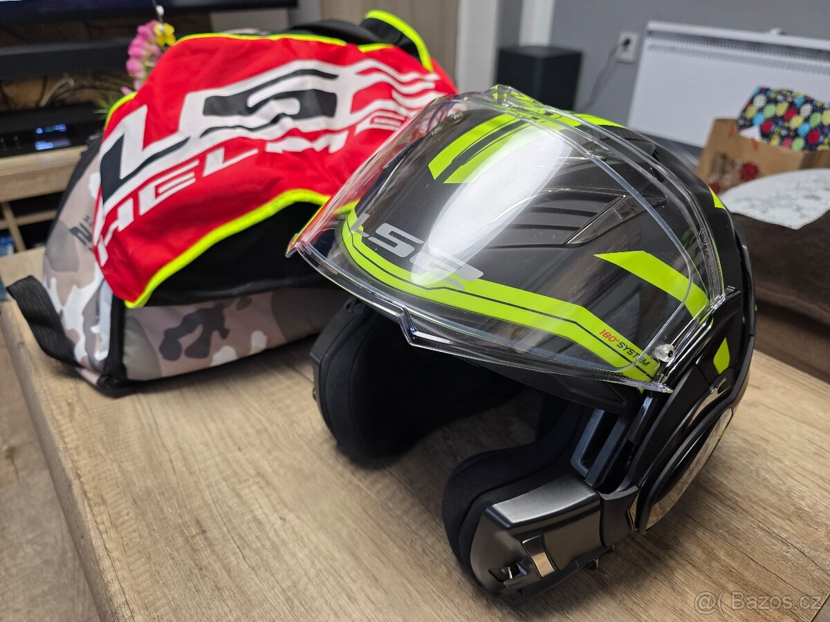 LS2 FF900 Valiant II Revo Hi-Vis Yellow - 2