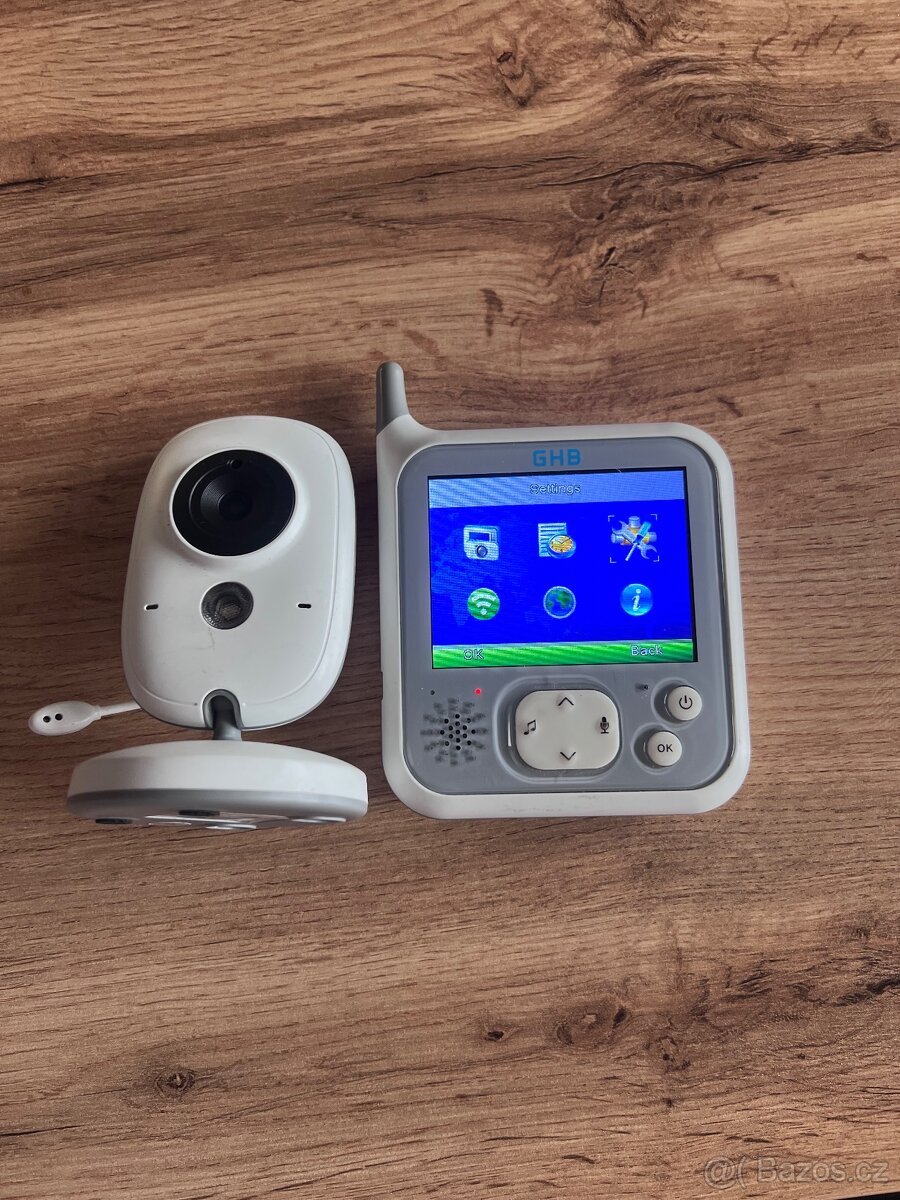 GHB Baby Monitor 3,2 palcový LCD displej Automatické noční v - 2