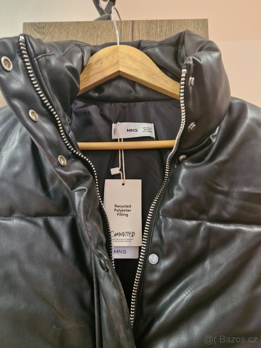 Luxusní koženková vesta MANGO - 2