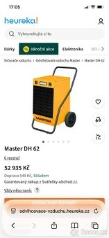 Vysoušeč Master DH 62 - 2