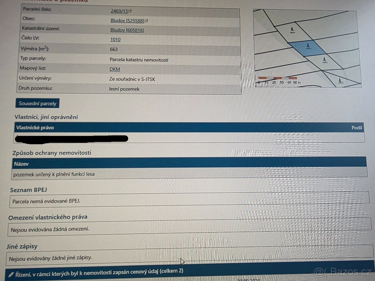 Prodám les v Bludově - 2