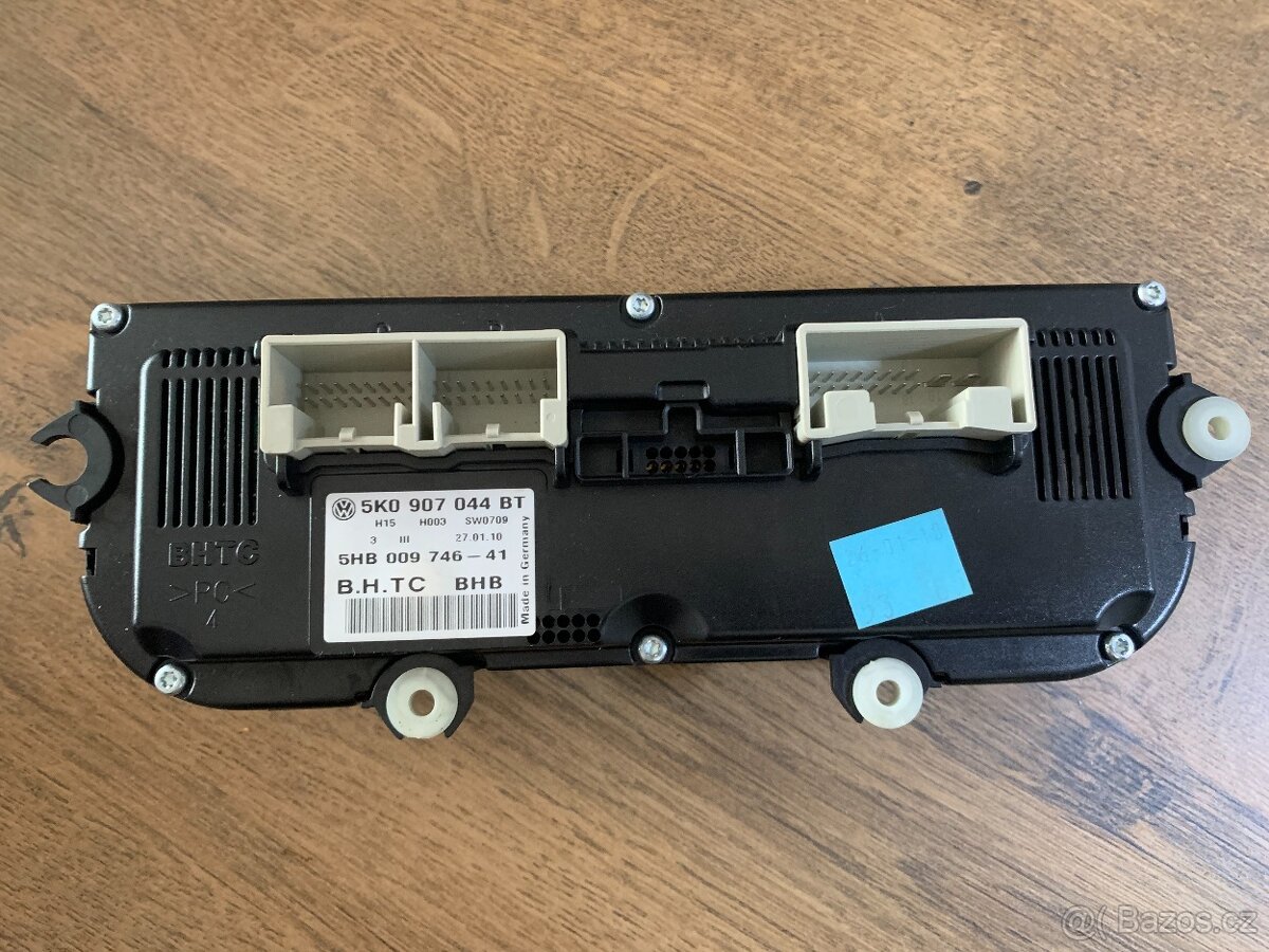 Ovládací panel klimatizace 5K0907044BT Climatronic - 2