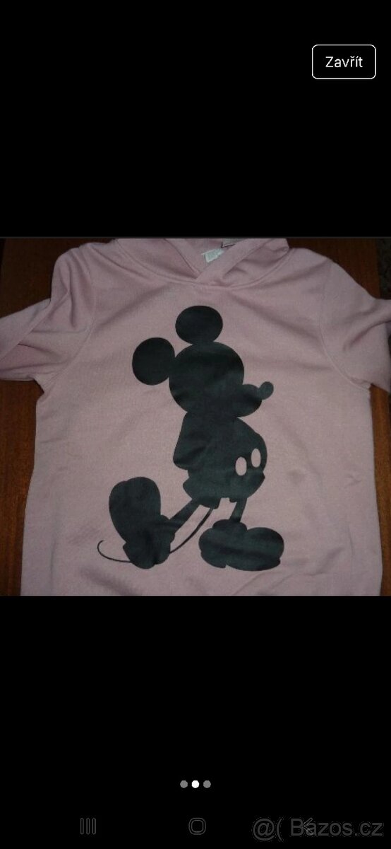NOVÁ-H&M-MIKINA S MICKEY MOUSE NA SLEČNU 12-14 LET - 2