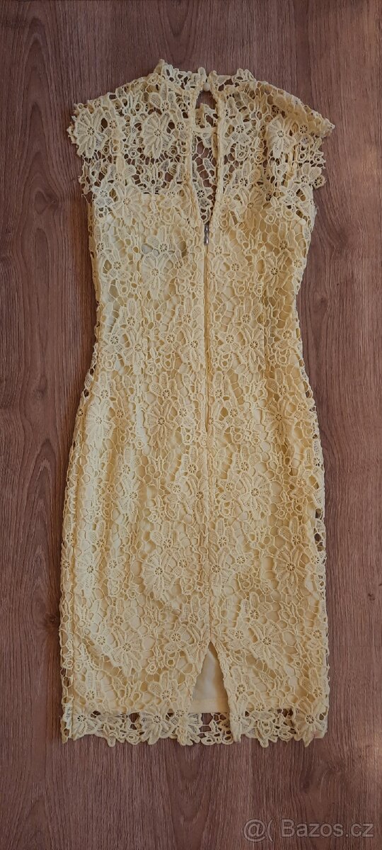 Žluté krajkové šaty, vel. 34, zn. Paper Dolls Petite - 2