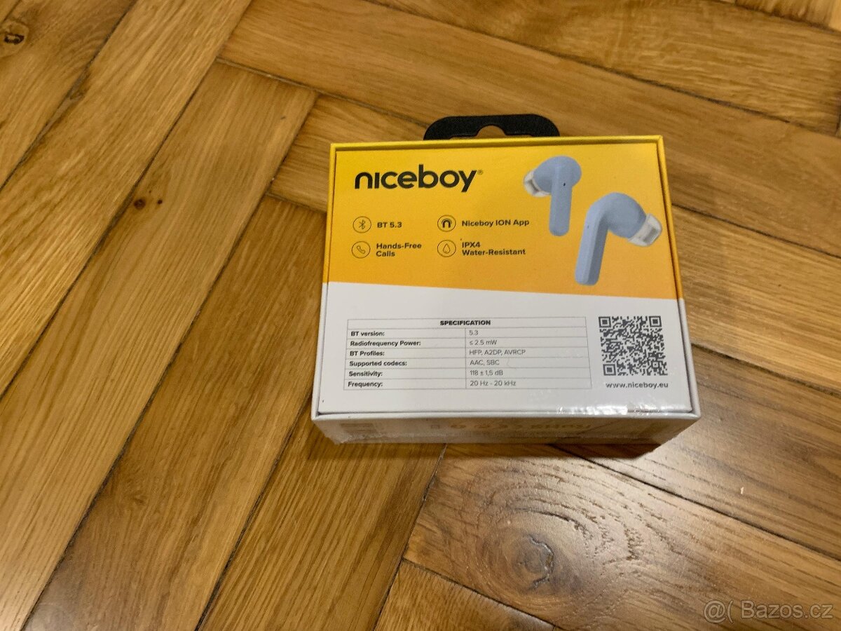 Sluchátka NICEBOY hive PINS 3 ANC světle modré - 2