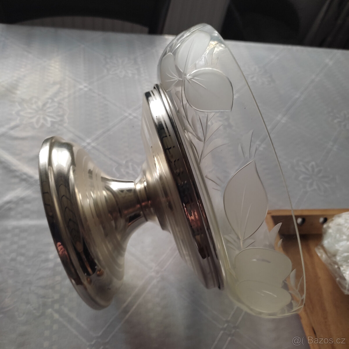 Skleněná mísa - období 1950 - 2