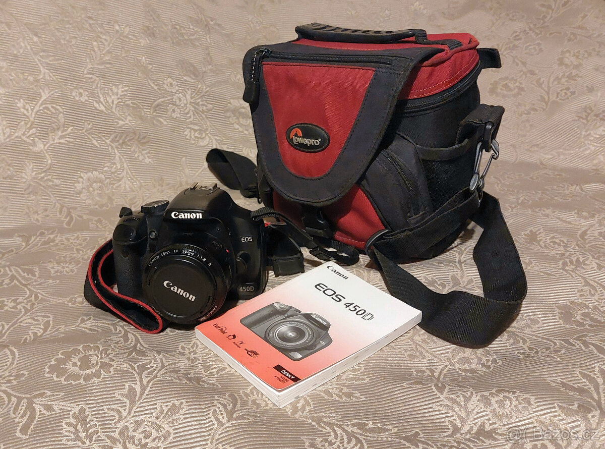 Canon 450d + 18-50 f2,8 + 70-300 + 50mm f1,8 + blesk ex430II - 2