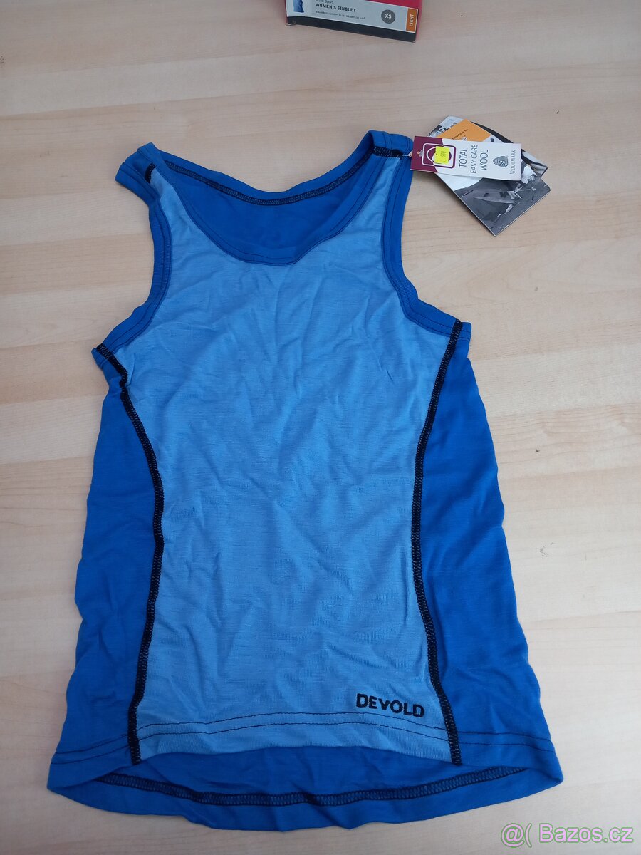 Modré funkční tílko Devold Multi Sport - 2