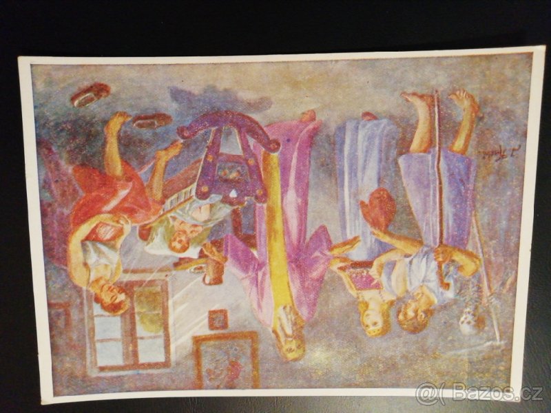 Prodám staré pohlednice - ilustrace Jan Knebl - 2