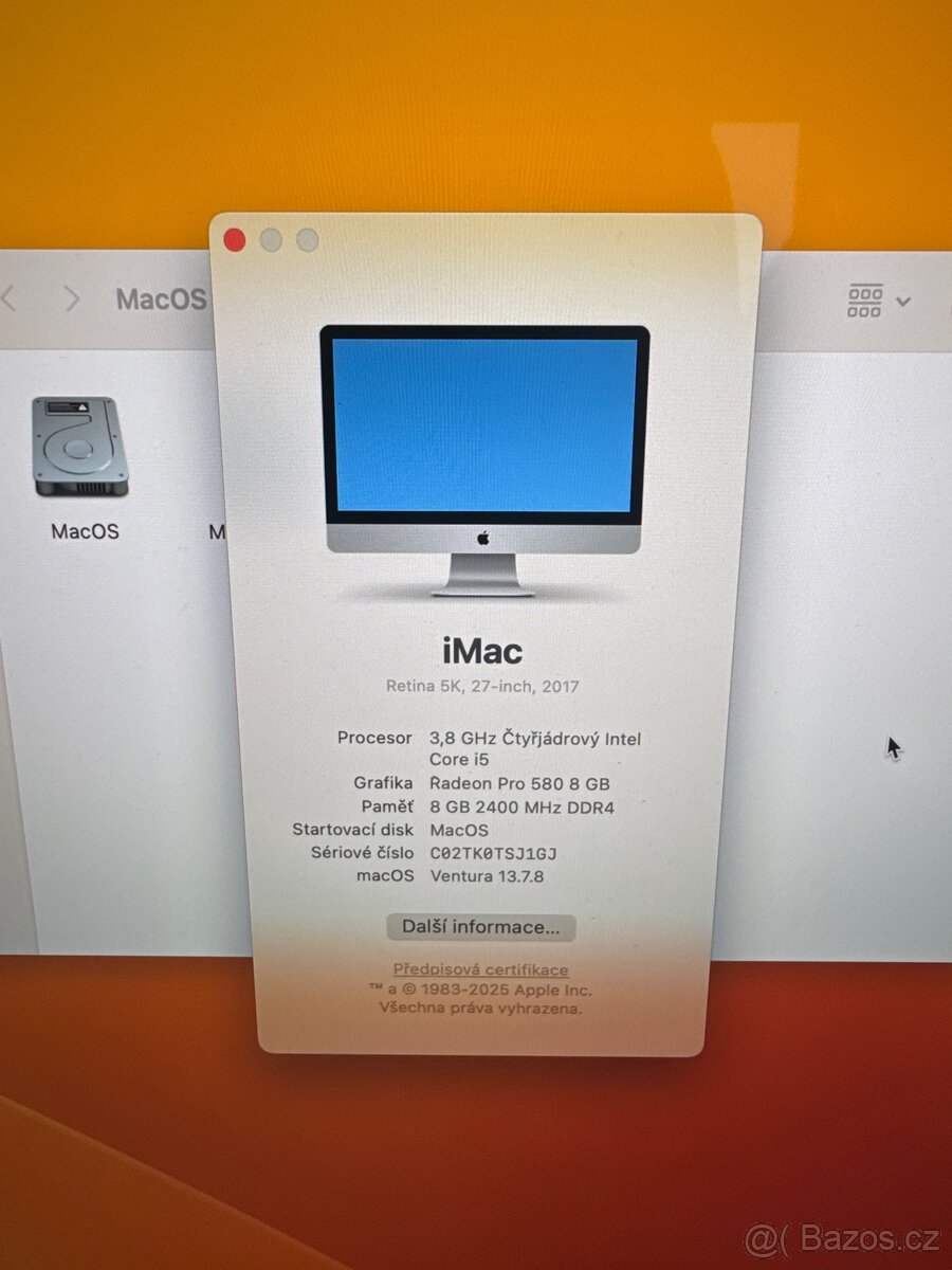 Imac 27 2017 5K retina core i5 - 2