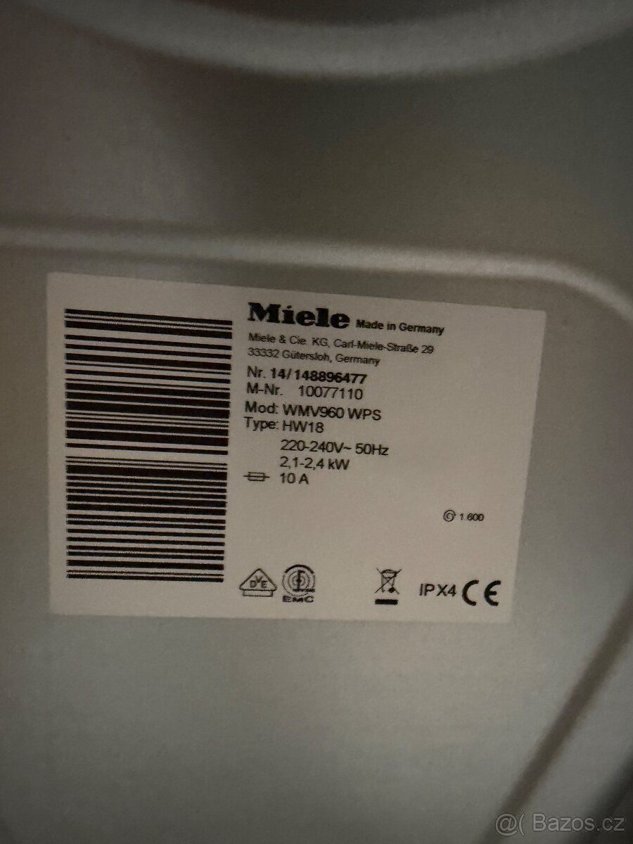 Pračka Miele wmv 960 wps - 2