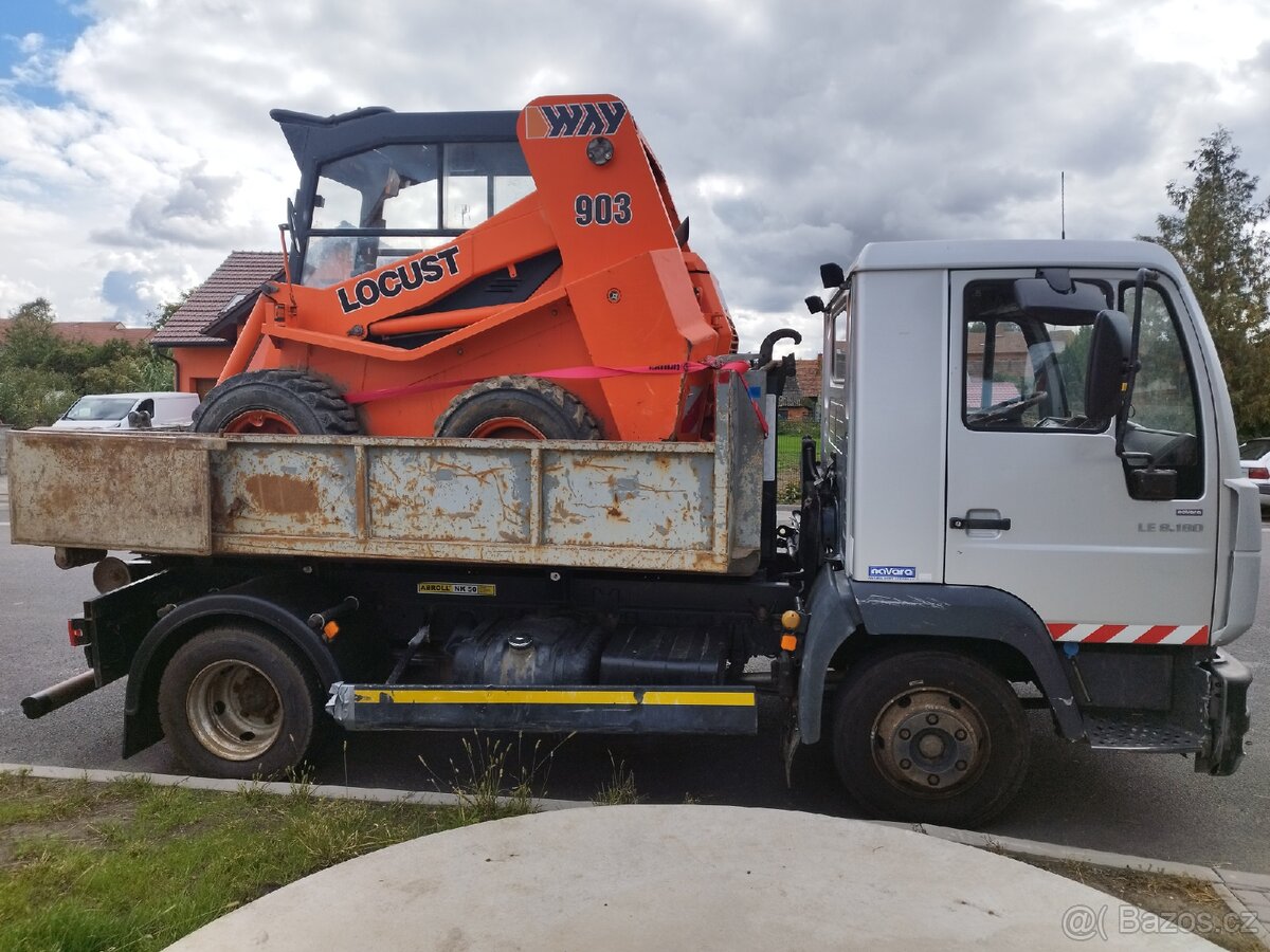 Pronájem půjčovna (prodám) nosič kontejnerů MAN L180, 7,5 t. - 2