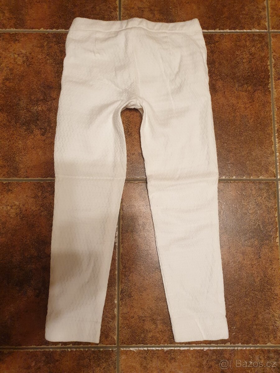 Bílé kalhoty Zara vel.128. - 2