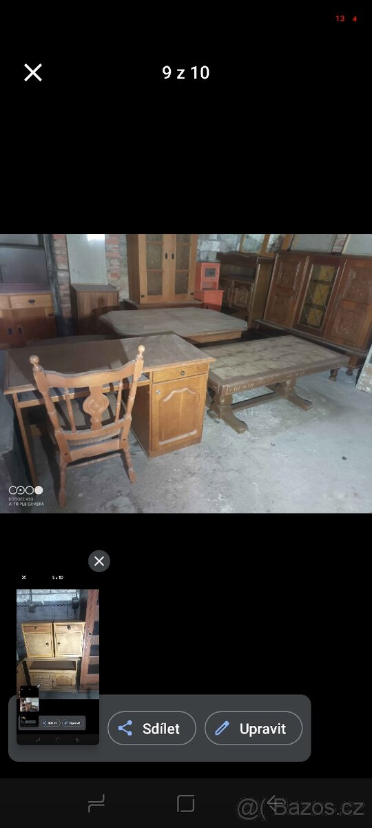 Rustikální, Starožitný nábytek z Masivu=LEVNĚ - 2