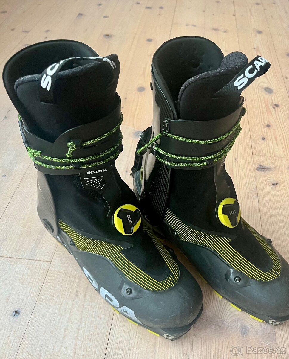 Boty na skialp karbon Scarpa Alien 1.0 lehké, bez vad - 2