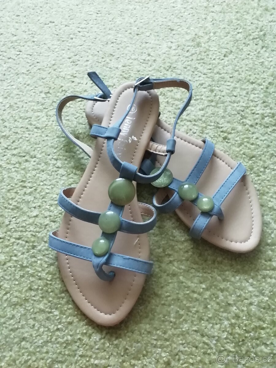 Modré sandály Jenny Fairy - 2