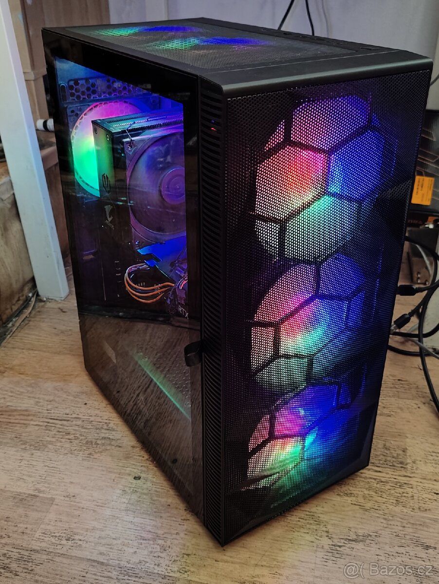 Herní počítač, AMD R7 5700x3d, RTX 4060, 32gb ram - 2