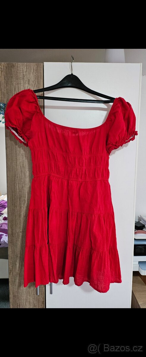 Šaty letní rudé - 2