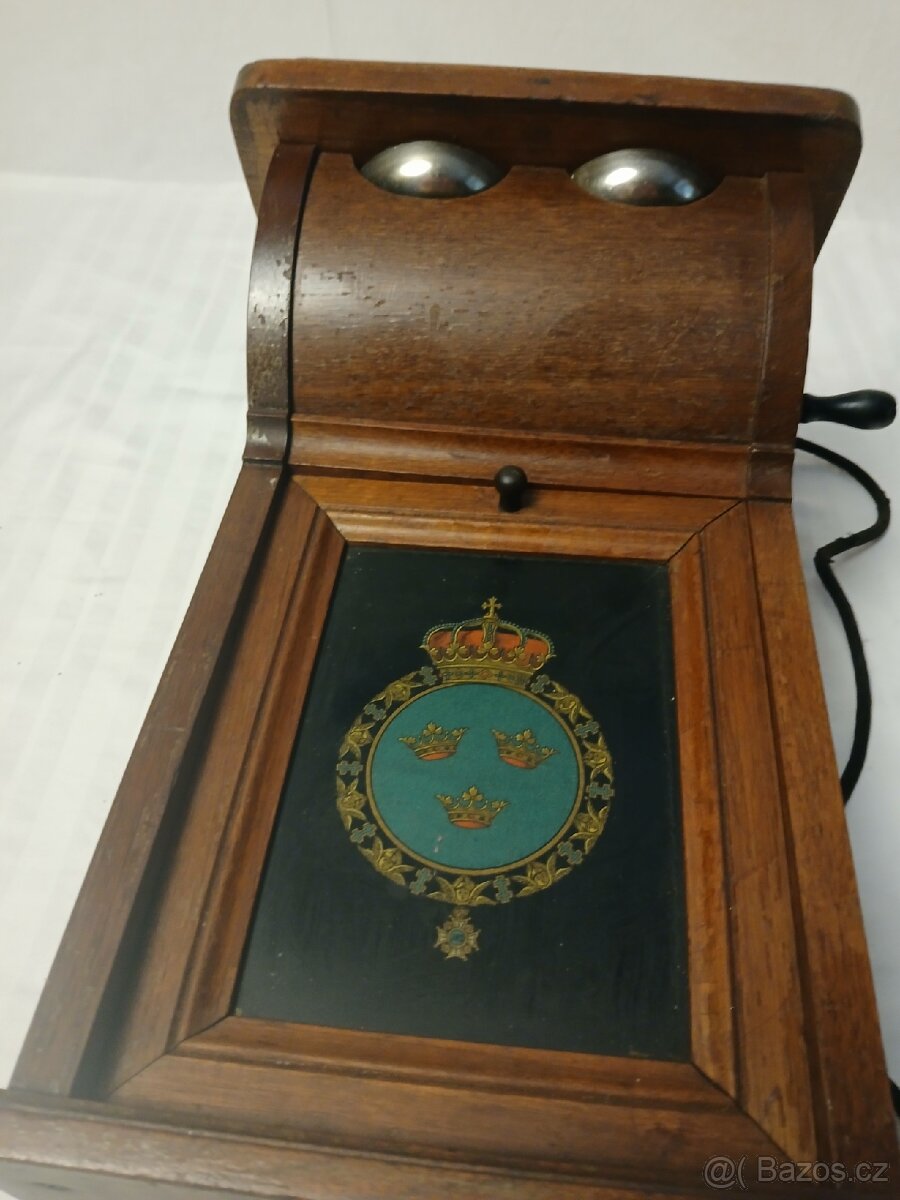 Starožitný nástěnný telefon - 2