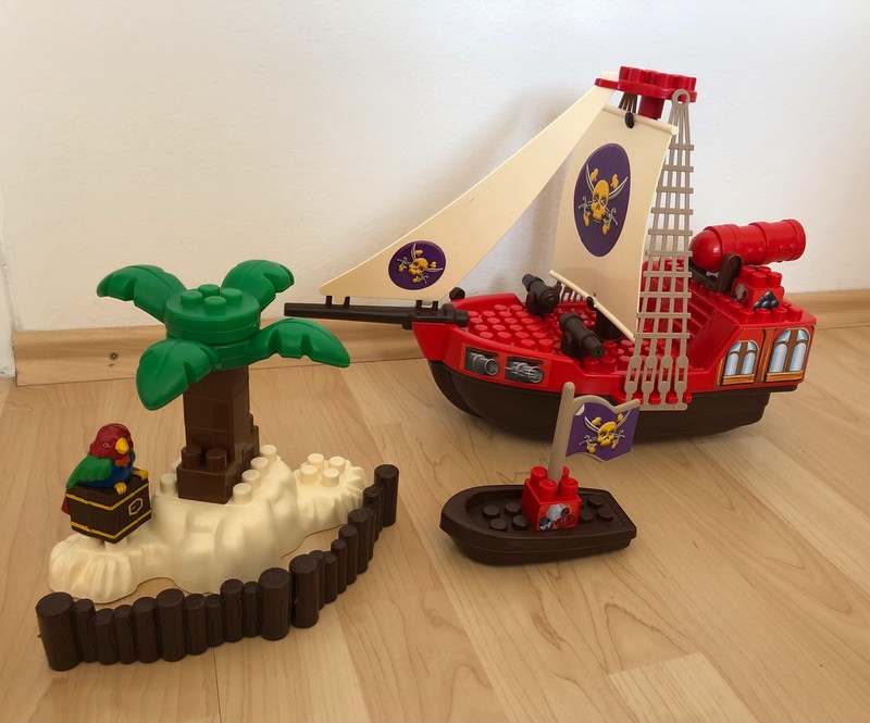 Stavebnice: Abrick Écoiffier - Pirátská loď - 2