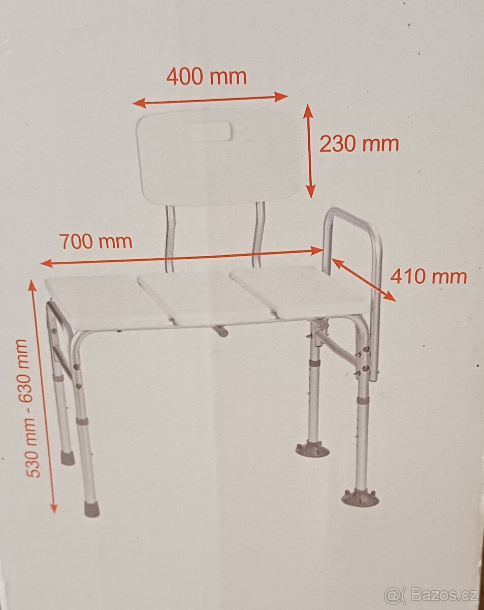 Koupelnové sedátko na vanu - 2