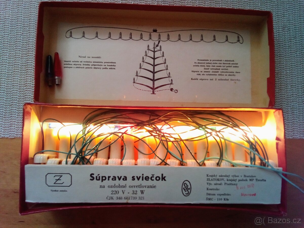 Stará, vánoční světýlka na stromeček - Zlatokov - 2