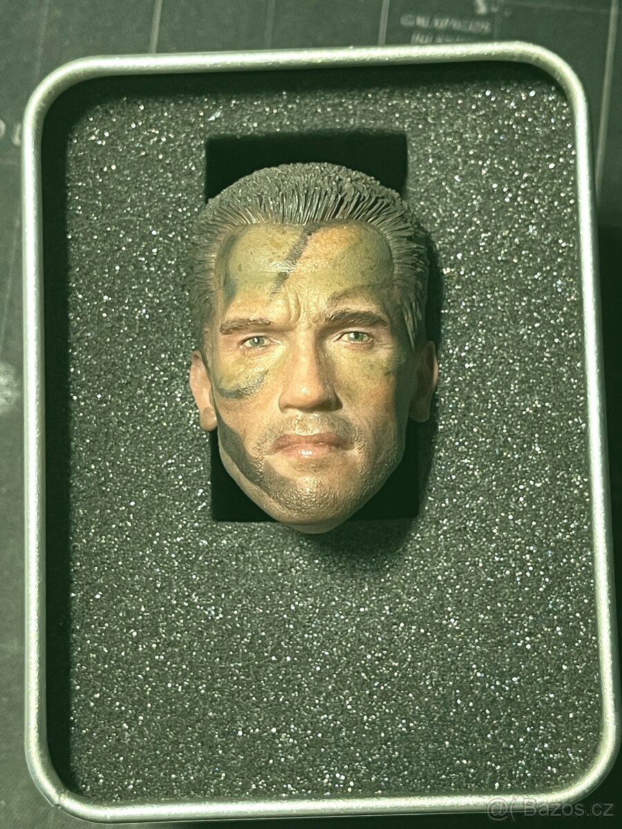 Predator 3x hlava Dutche na figurku 1/6 - A.Schwarzenegger - 2