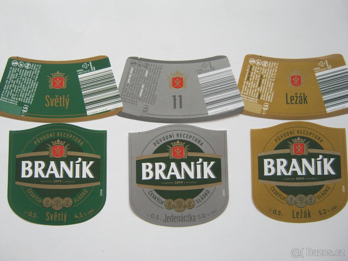 100ks 2007-2025 pivní etikety Praha Braník Staropramen - 2