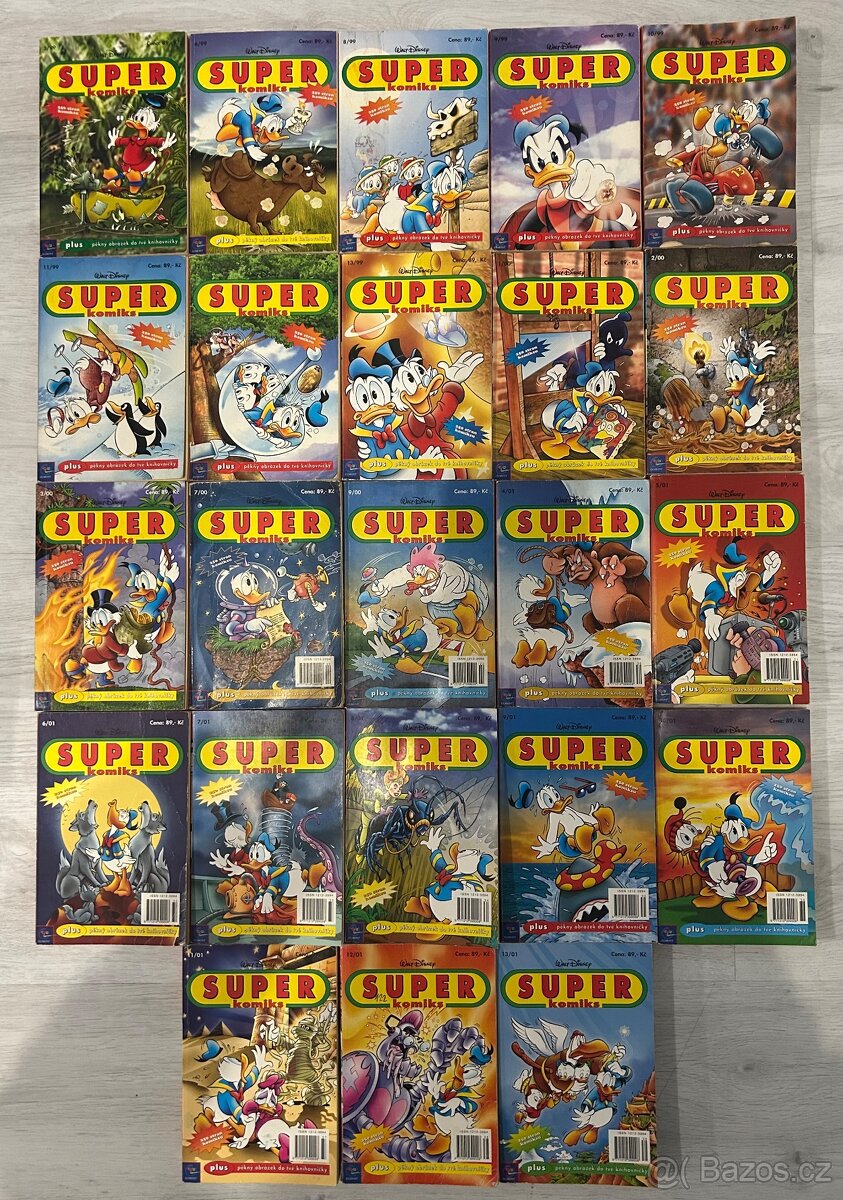 Prodám Walt Disney Super komiksy z první a druhé řady: - 2
