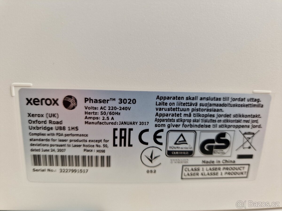 Laserová tiskárna Xerox 3020 - 2