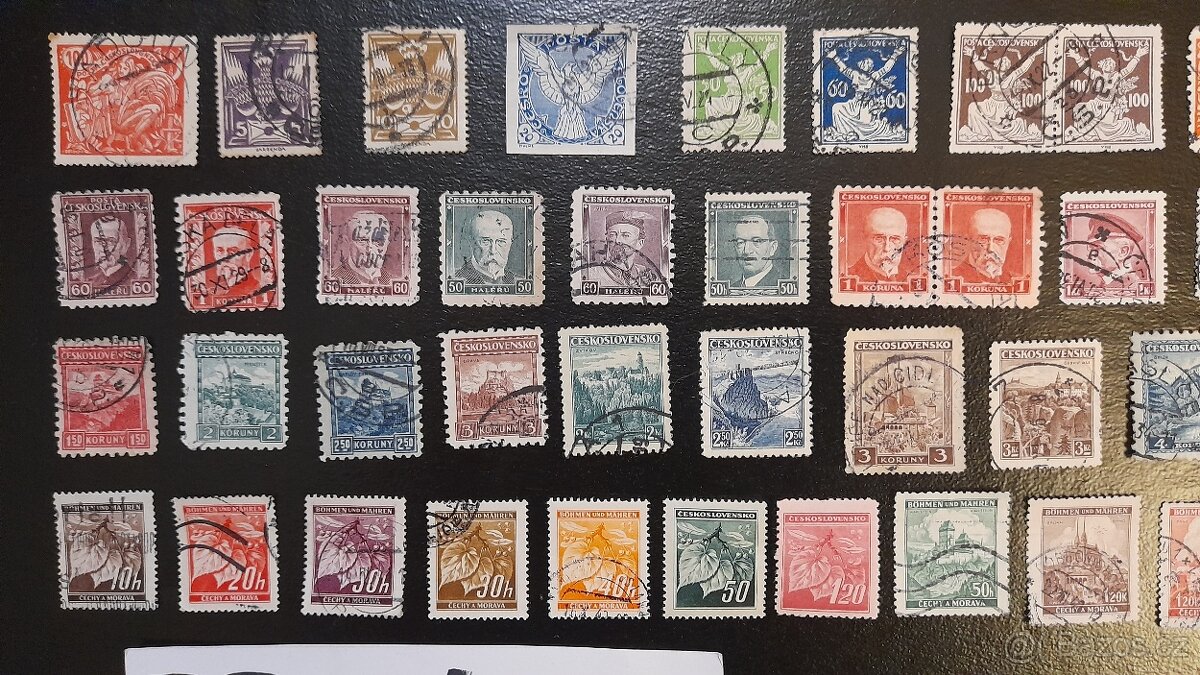 Poštovní známky I.REPUBLIKA + Protektorát č.2 50ks - 2