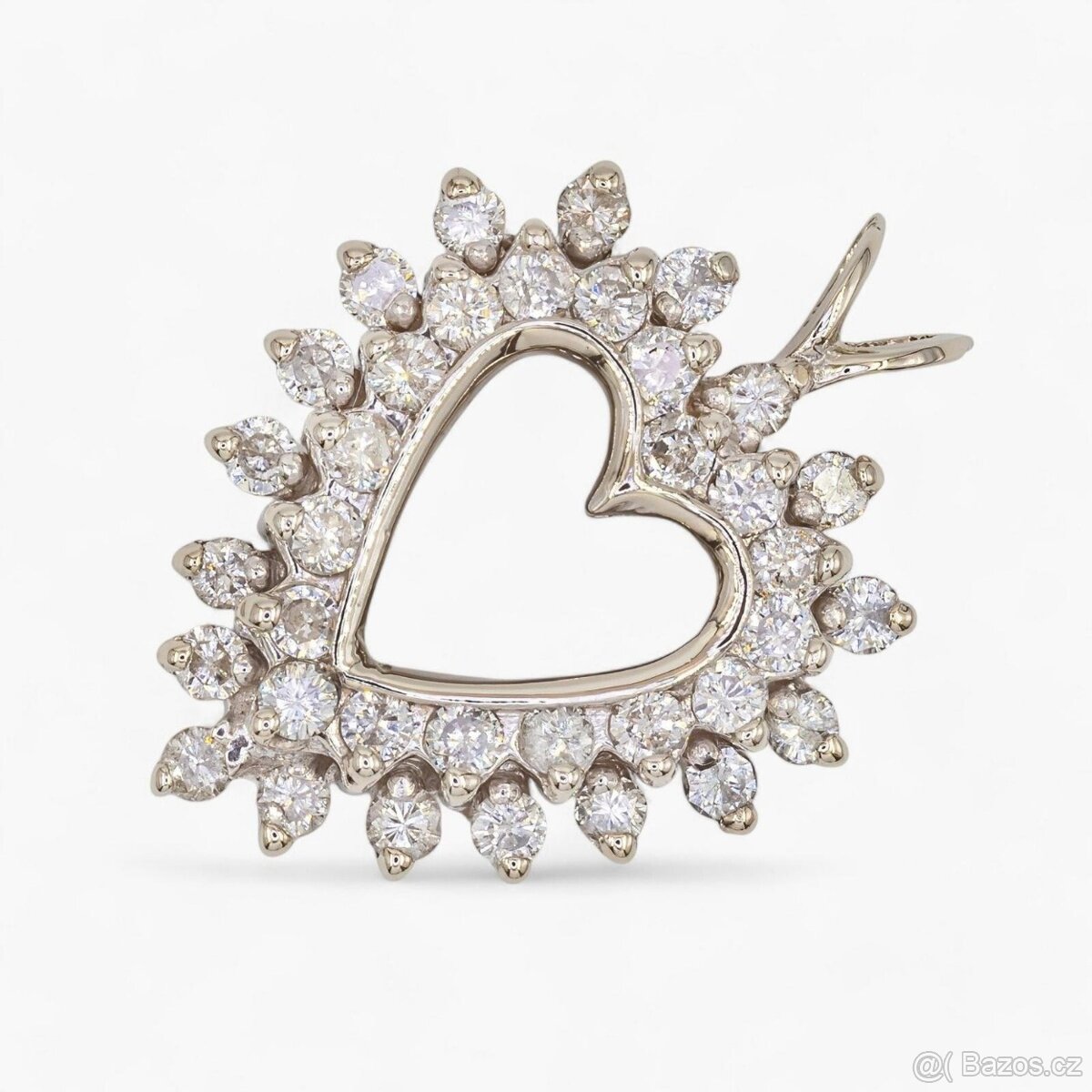 Krásný 14K přívěšek s diamanty 1,00ct - certifikát IGI - 2