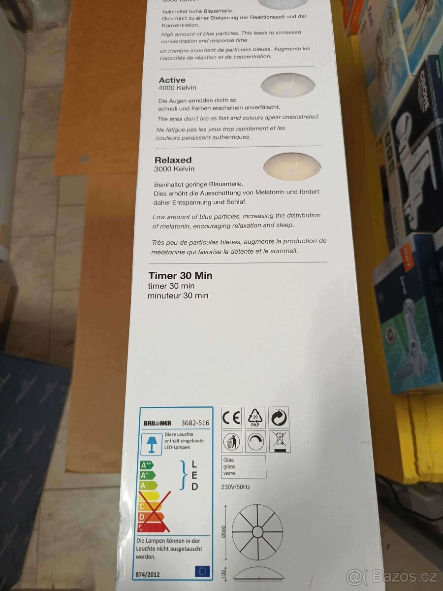 BRILLONER LED Stropní svítidlo BIO RHYTHM - nové - 2