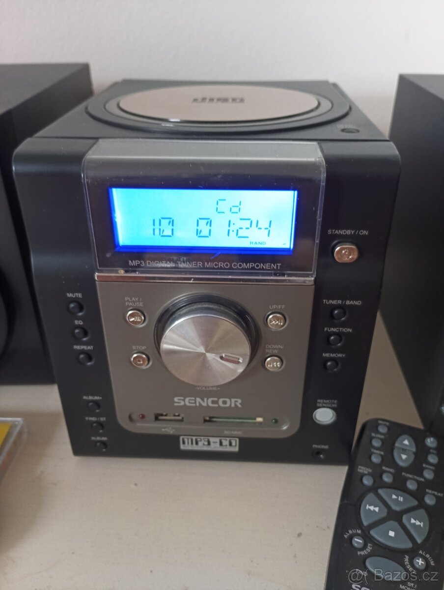 Mikrosystém SENCOR– CD/MP3, USB, SD karty - 2