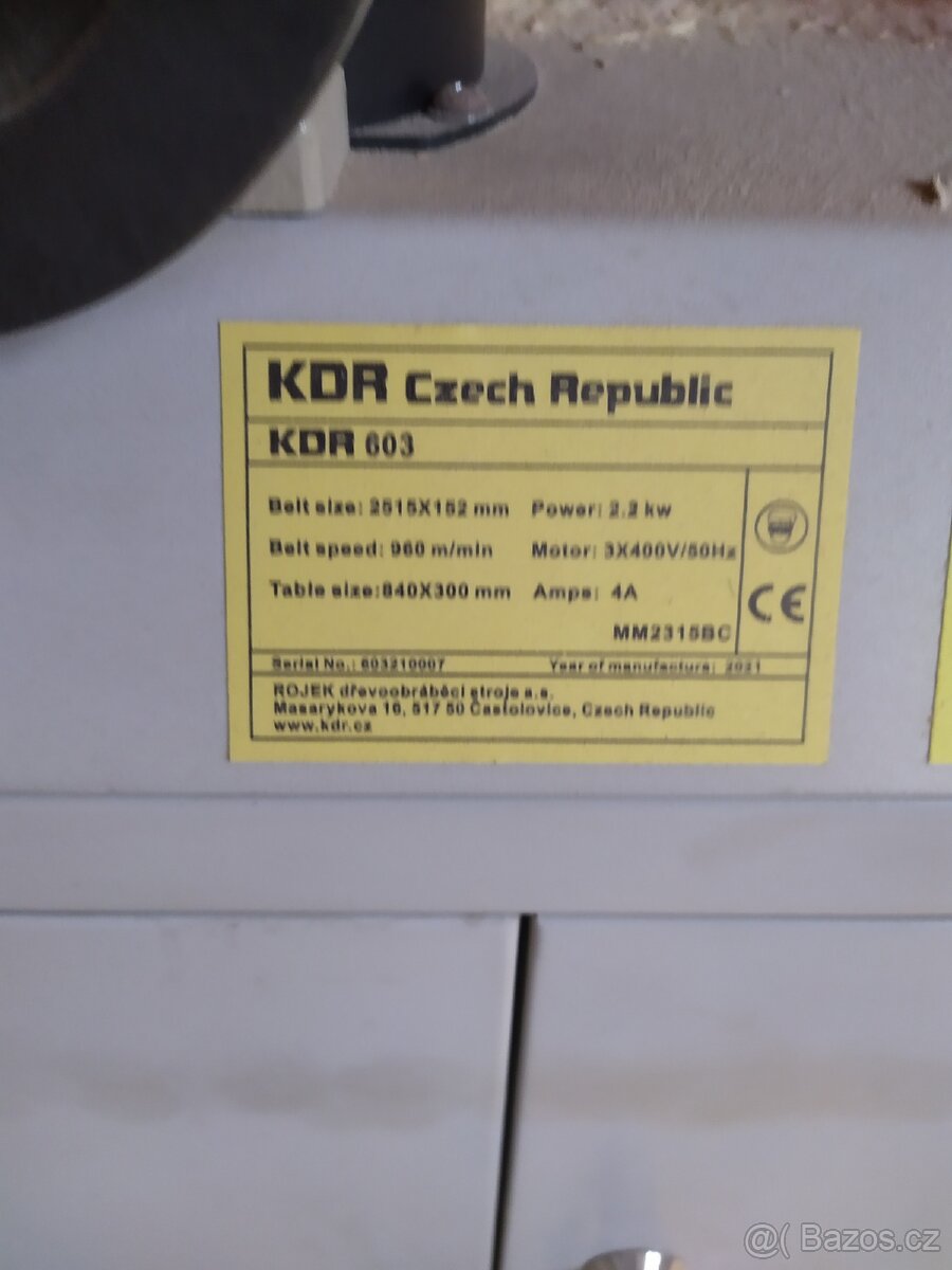 Pásová bruska Kdr - 2