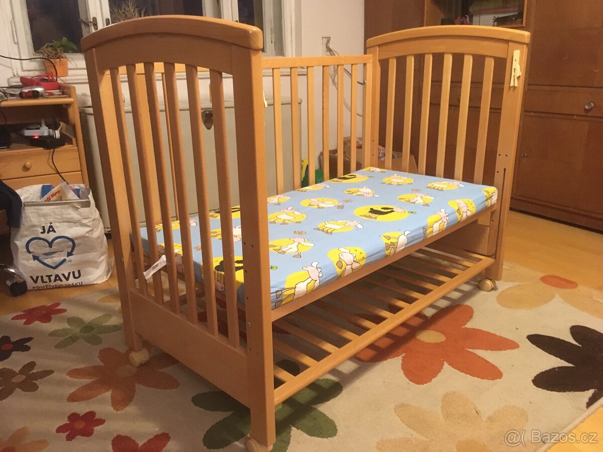 Dětská postýlka s matrací 120x60 cm - 2