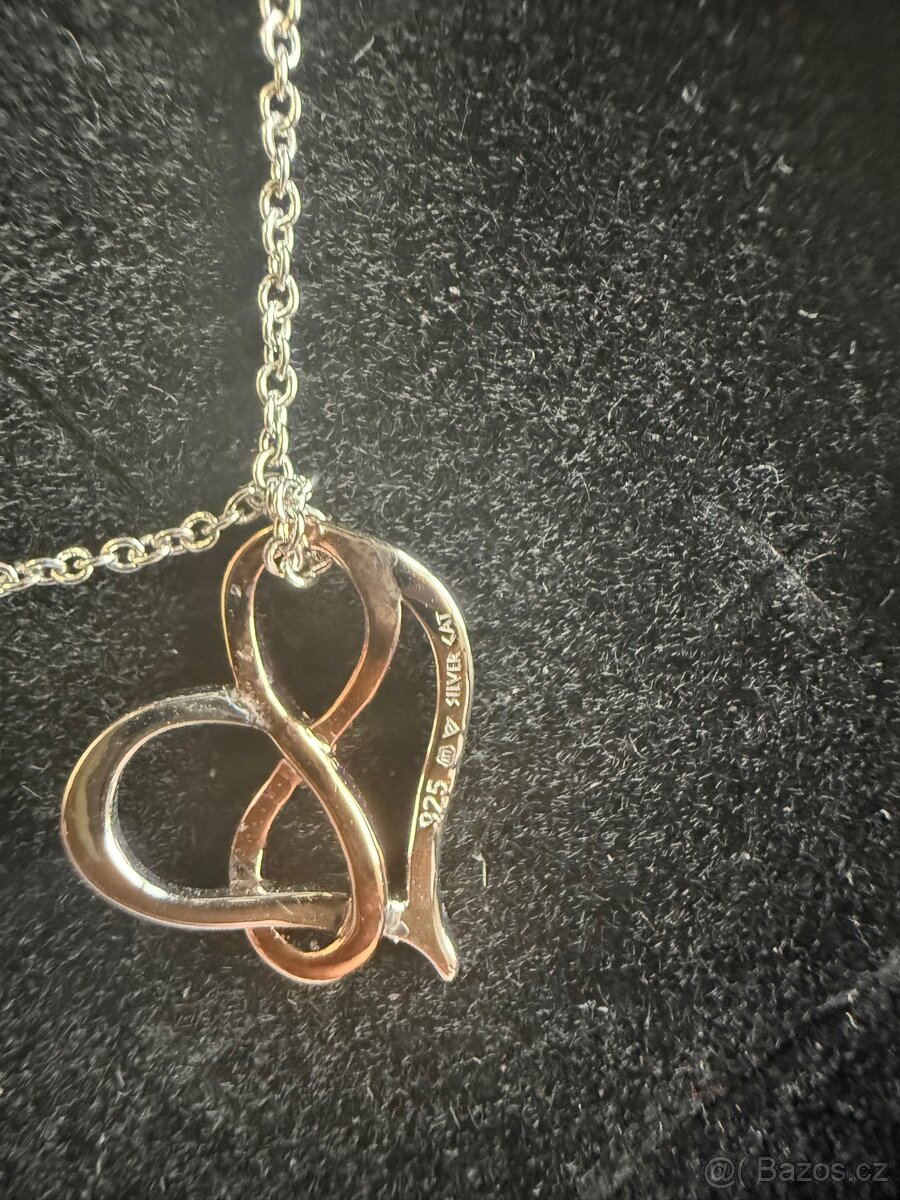 Silver Cat bicolor náhrdelník stříbro - 2