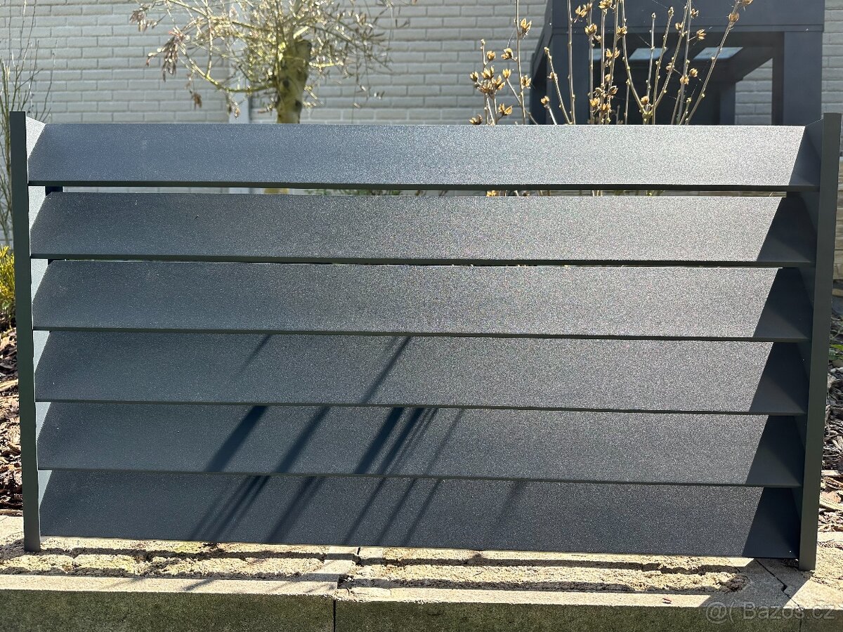 Hliníkový plot, hliníková zástěna do pergoly - 2