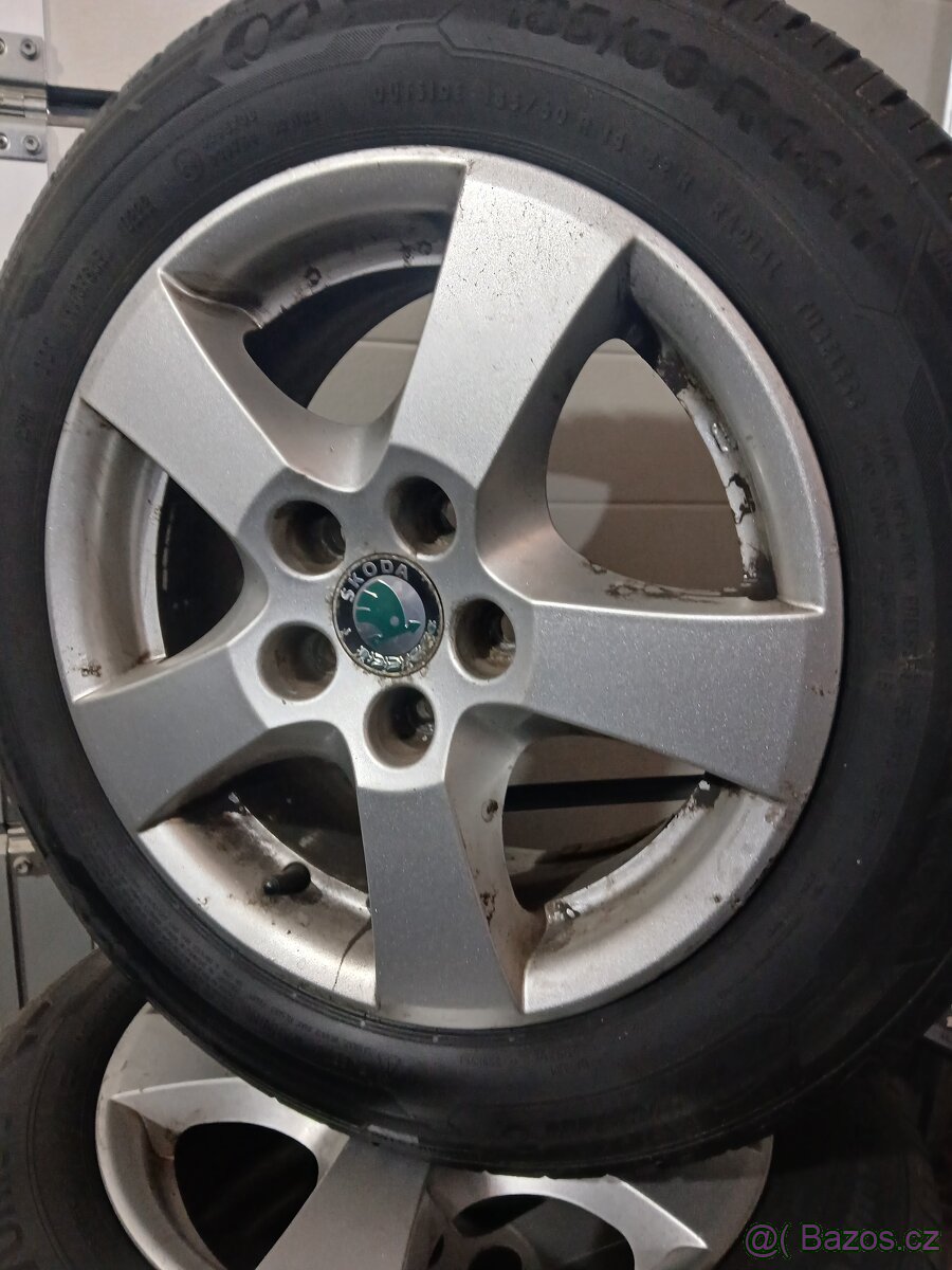 SADA LETNÍCH KOL 5X100 ŠKODA - 2