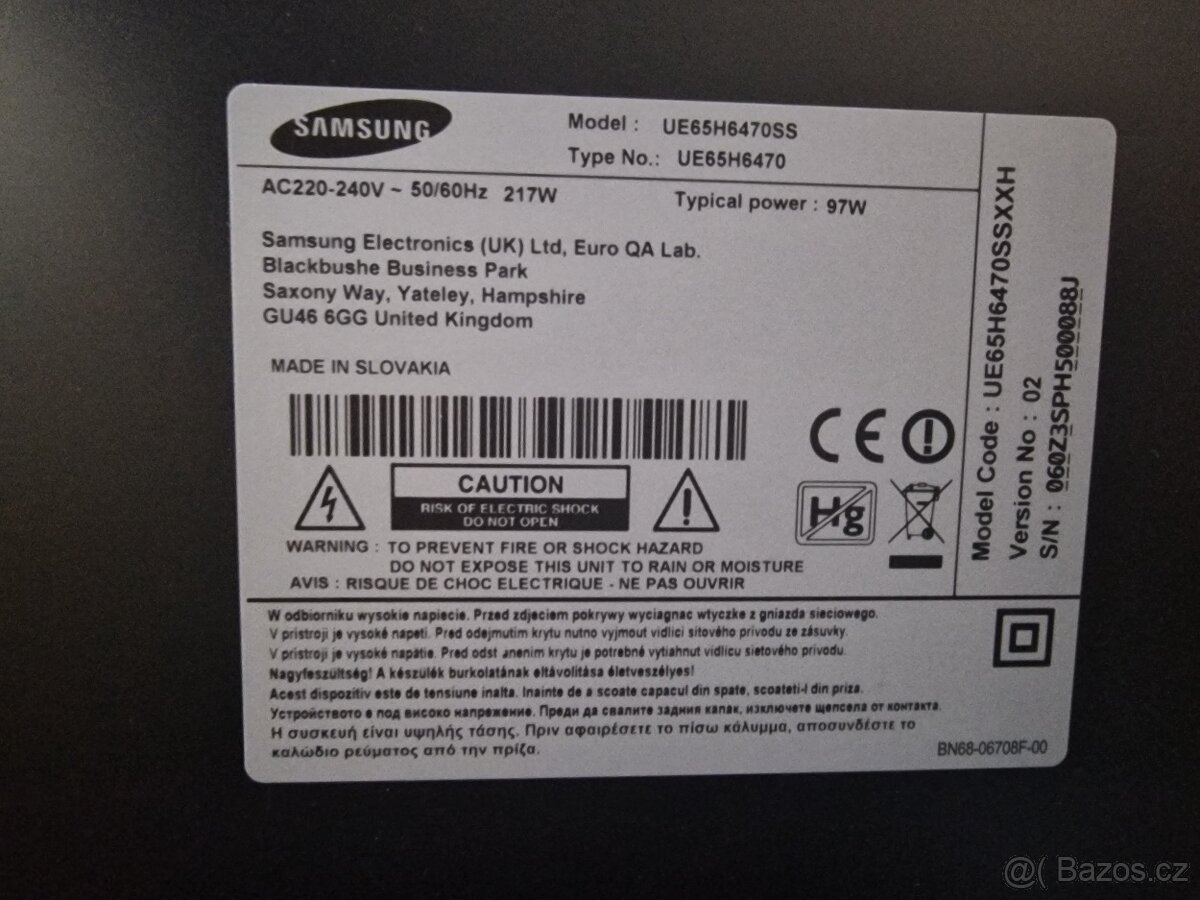 Samsung UE65H6470SS - 2