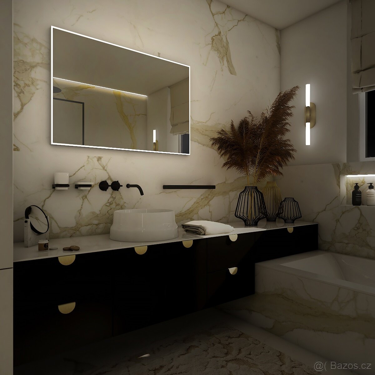 LED ZRCADLO 800x700 s ceoobvodovým svícením - 2