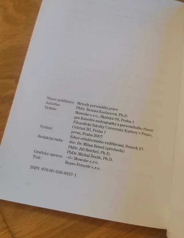 Metody personální práce - 2