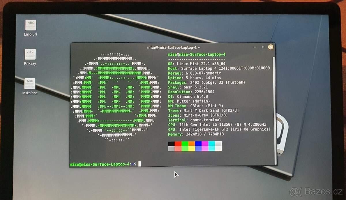 Surface Laptop 4; Linux Mint - 2