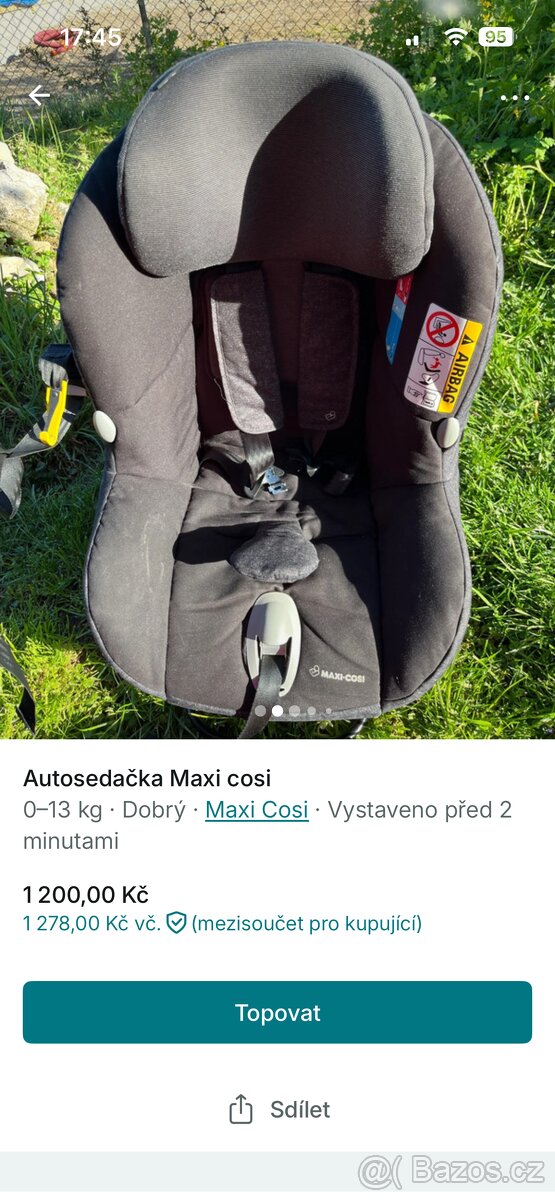 Autosedačka Maxi Cosi - 2